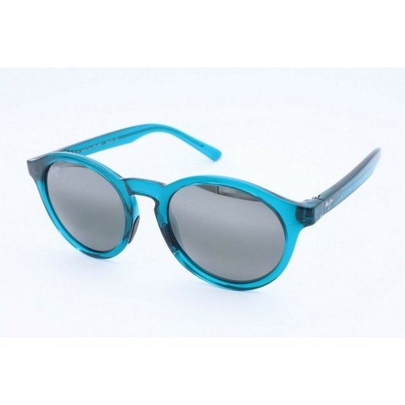Maui Jim Pineapple MJ 784-06D Round Blue Sunglasses Polarized Gray Lenses trendy main image 4